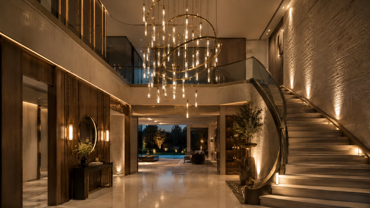 Illuminazione per ville di lusso