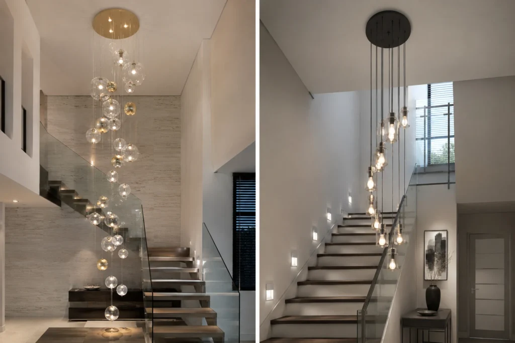 Lampadario per scala interna