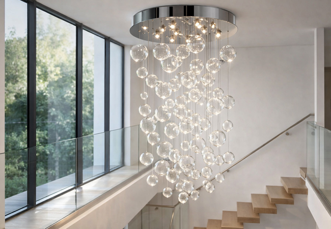 Lampadario per scala interna